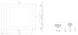 Downlight LED – 3 volitelné barevné teploty