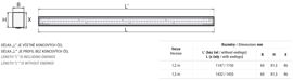 Přisazené a závěsné LED svítidlo – samostatné / propojovací (v provedení 1,2 m / 1,5 m)