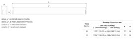 Recessed LED luminaire – separate / coupling in lines (dimensional options 1,2 m a 1,5 m)