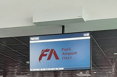 Forlì: az első "covid-mentes" repülőtér a Beghelli termékeinek köszönhetően