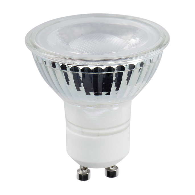 LAMPADINA GU10 7W FARETTO SPOT BEGHELLI 3000K 600lm LUCE CALDA 56857