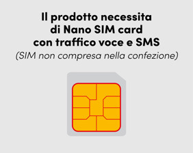 Cellulare GSM con tasto di chiamata rapida di soccorso