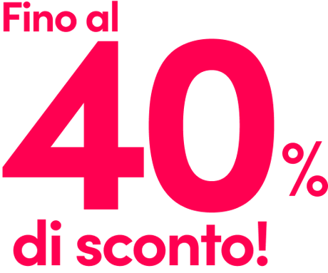 Prodotti scontati fino al 40%